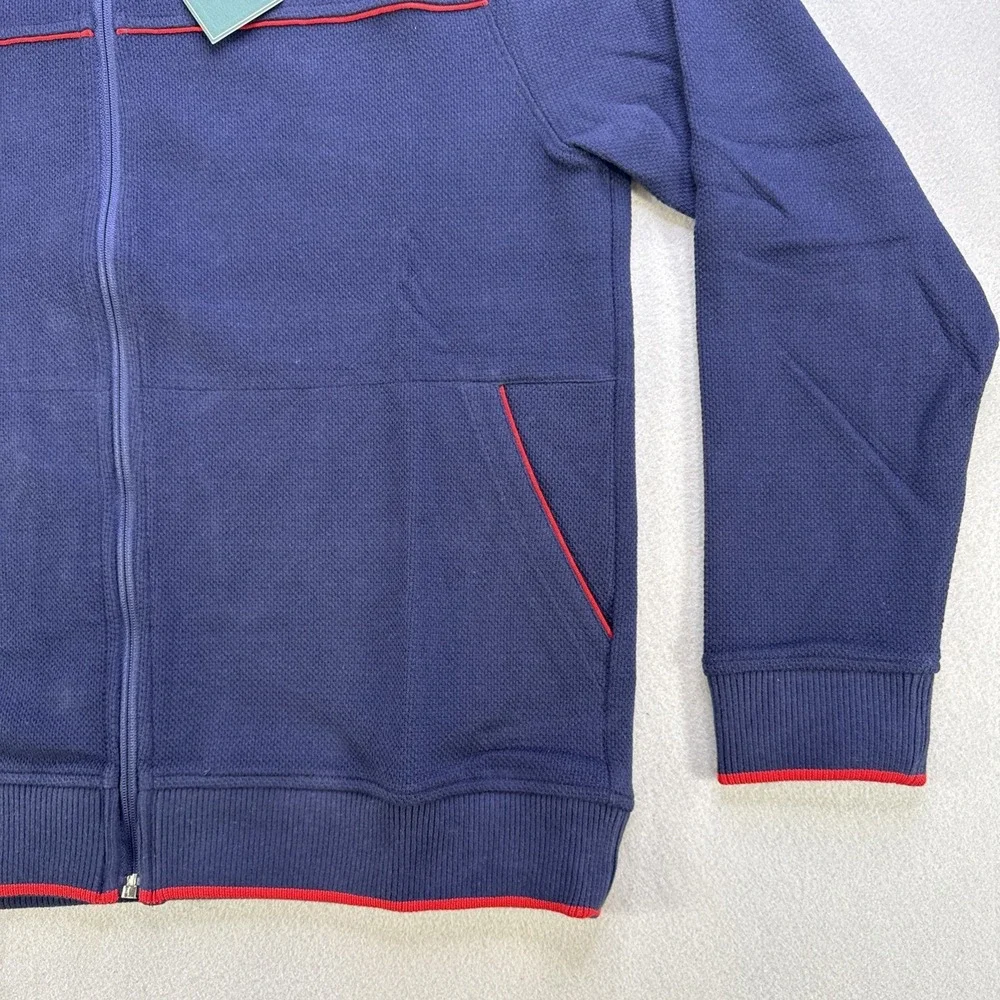 Extracurricular‎ Full Zip Jacket Men's Med Maritime Blue NWT Golf Tennis Comfort
